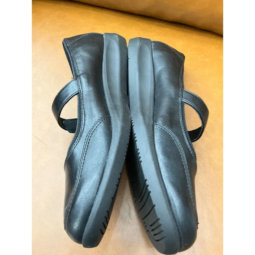 Baretraps Joesie Mary Jane Flats Womens 10 Black Comfort Strap Z0840